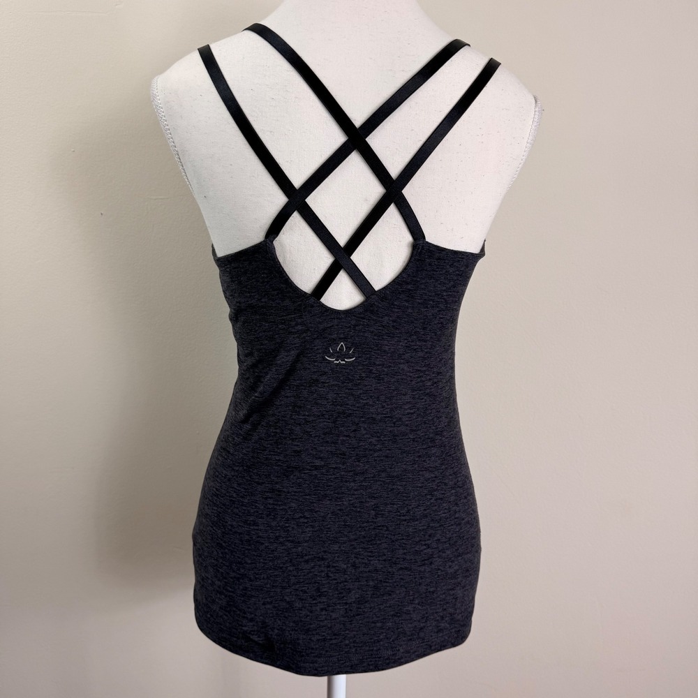 Beyond Yoga Spacedye USC Trojans Strappy Back Tank Top Heather Grey Medium
